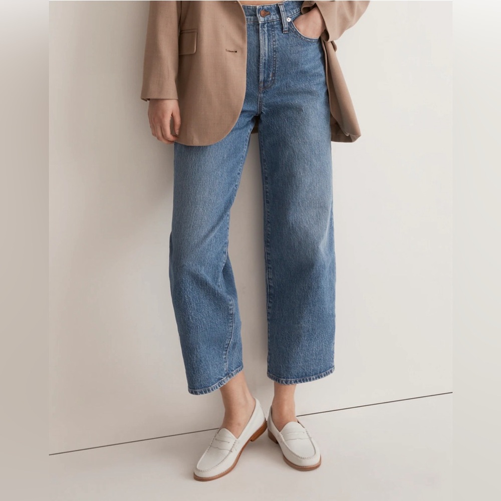Madewell The Perfect Vintage Wide-Leg Crop Jean Size 28